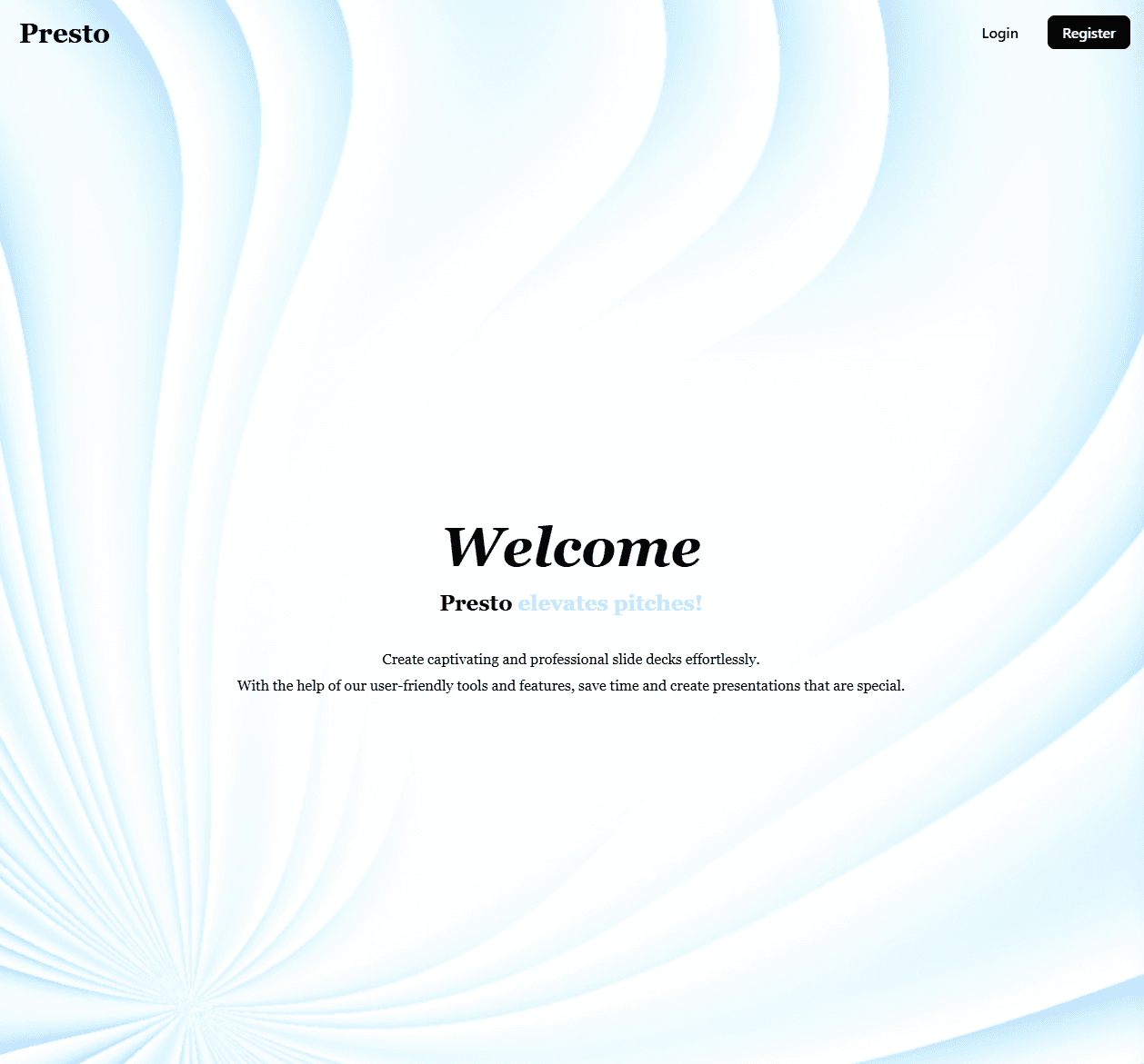 Presto: Presentation Application